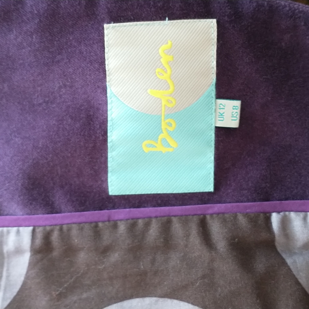 Boden Purple Velvet Blazer